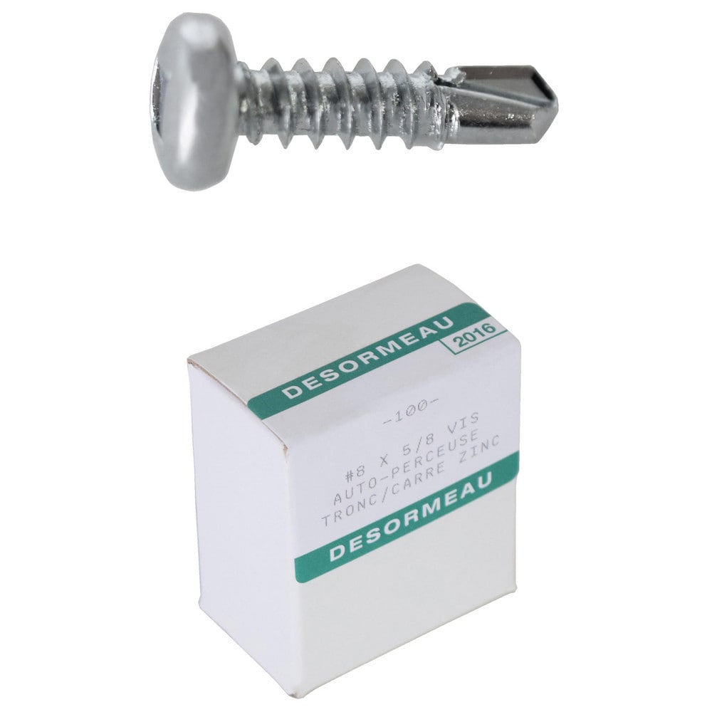 Framing Pipe Accessories; Accessory Type: Drilling Screws #8 ; For Use With: Flexpipe Systems ; Material: Steel; Galvanized Iron ; UNSPSC Code: 40175300 MPN:F-A85/8 - Pkg Qty 100