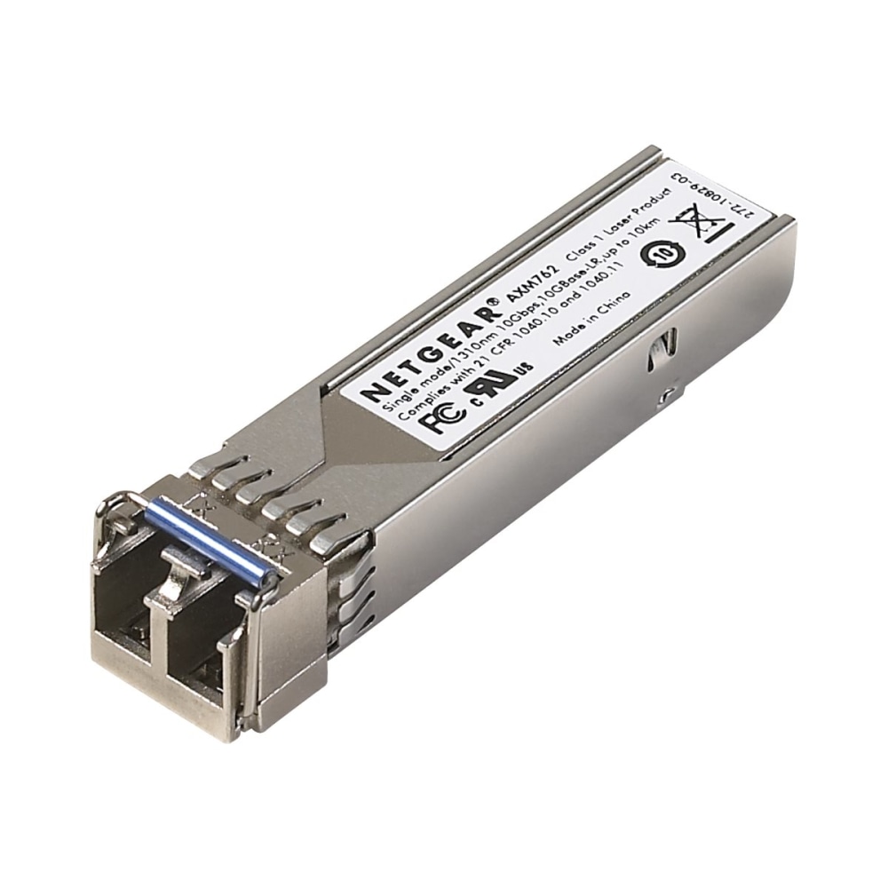 Netgear SFP+ Transceiver, 10GBase-LR for Single Mode 9/125µm Fiber - - AXM76210000S MPN:AXM762-10000S