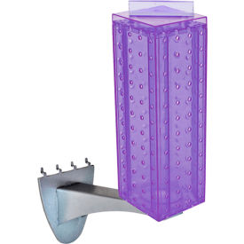 Global Approved 700231-PUR Four-sided Pegboard Tower W/ Extension 4