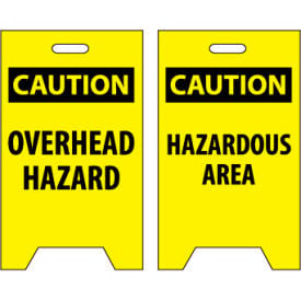 Floor Sign - Caution Overhead Hazard Caution Hazardous Area FS18