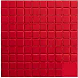 Rubber Tile Square Design 50cm - Red 9944P186
