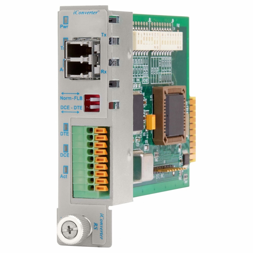 iConverter RS-232 Serial Fiber Media Converter DB-9 LC Single-Mode 60km Module - 1 x RS-232; 1 x LC Single-Mode; Internal Module; Lifetime Warranty MPN:8767-2