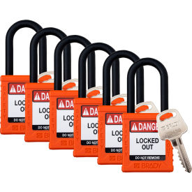 Brady® Safety Lockout Padlock Keyed Alike 1-1/2