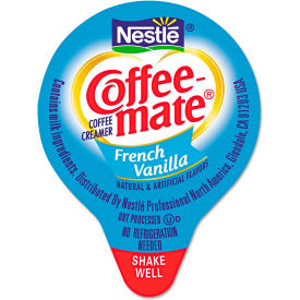 Coffee mate® Non-Dairy Liquid Creamer Mini Cups French Vanilla 0.375 oz. 180/Box NES35070