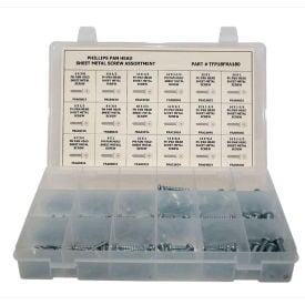 275 Piece Sheet Metal Screw Assortment - #6 to 1/4