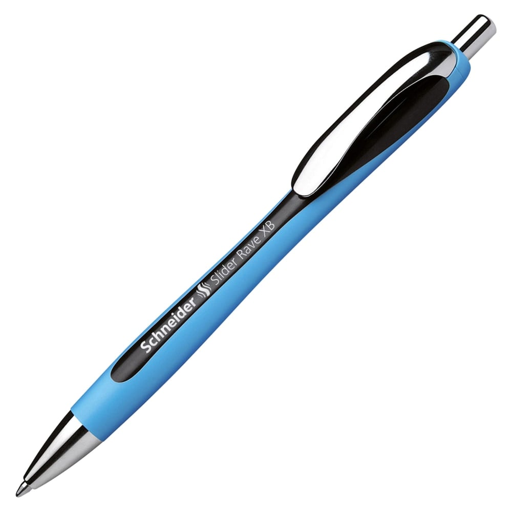 Schneider Slider Rave Ballpoint Pen, Extra Bold, 1.4 mm, Black/Blue Barrel, Black Ink (Min Order Qty 12) MPN:132501