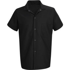 Chef Designs Cook Shirt Black Polyester/Cotton S 5020BKSSS