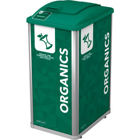 Busch Systems® Mosaic Organic Recycling Container 32 Gallon Capacity Green 209816