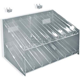 Global Approved 222987 2-Tiered 14-Compartment Cosmetic Tray 222987