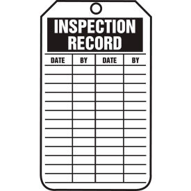 Accuform TRS315PTP Safety Inspection Tag PF-Cardstock 25/Pack TRS315PTP