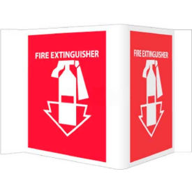 NMC VS1R Visi Sign W/Graphic Fire Extinguisher 5-3/4