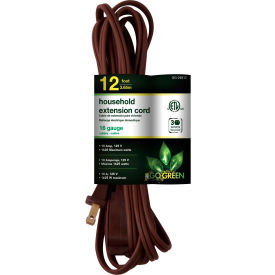 GoGreen Power GG-24812-3 12 Ft Household Extension Cord - Brown 3PK GG-24812-3