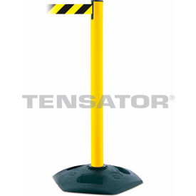 Tensabarrier® Heavy Duty Retractable Belt Barrier 13' Black/Yellow Belt 38