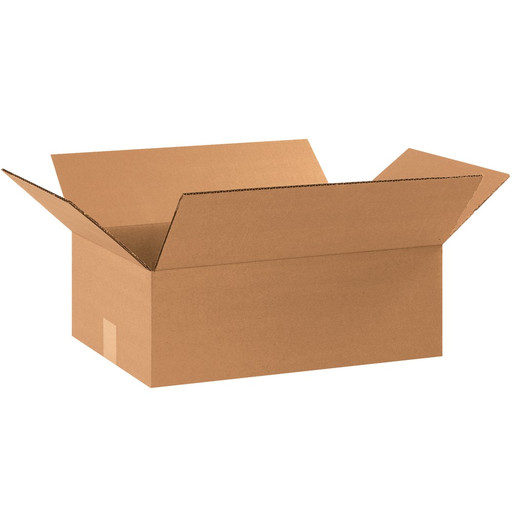 Partners Brand Flat Corrugated Boxes, 4inH x 11 1/4inW x 17 1/4inD, Kraft, Pack Of 25 MPN:17114