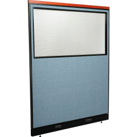 Interion® Deluxe Electric Office Partition Panel with Partial Window 60-1/4