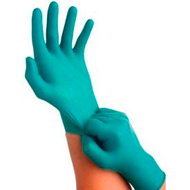 TouchNTuff® 92-500 Industrial Grade Nitrile Disposable Glove Powdered Green 9.5-10 100/Box 585715