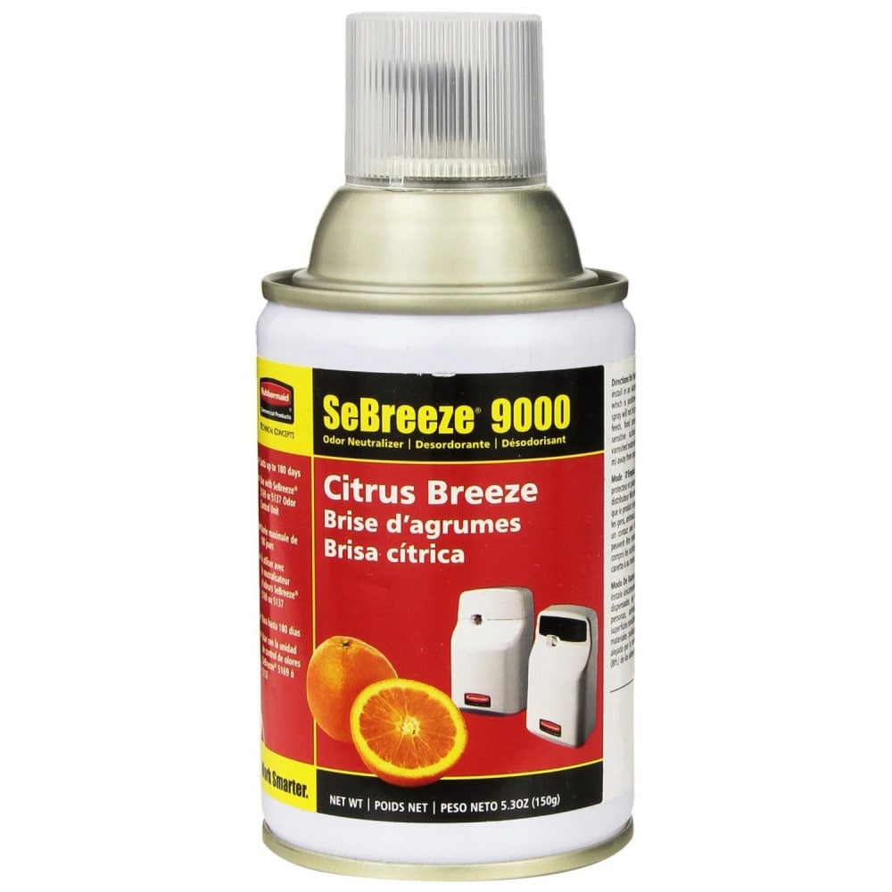 Rubbermaid SeBreeze 9000 Series Odor Neutralizer Refills, Orchard Harvest, 5.3 Oz, Pack Of 4 MPN:FG5160000000