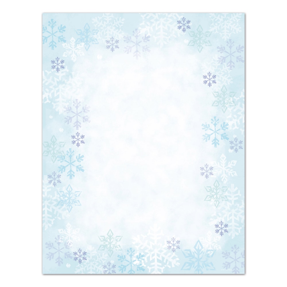 Great Papers! Blue Flakes Letterhead Paper, 8 1/2in x 11in, Pack Of 80 (Min Order Qty 13) MPN:2011616