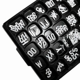 Aarco Universal Single Tab White Helvetica 1