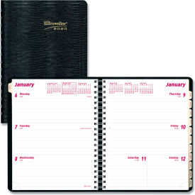 Brownline® Essential Collection Weekly Appointment Book 11 x 8.5 Black 2026 CB950BLK