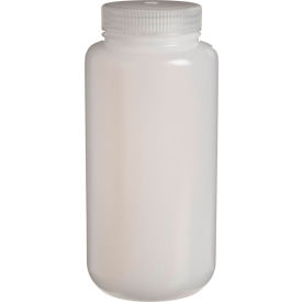 Thermo Scientific Nalgene™ Wide-Mouth HDPE Economy Bottles Bulk Pack 1L Case of 50 332189-0032