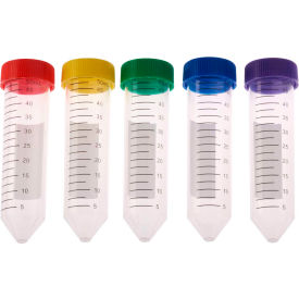 CELLTREAT 50ml Centrifuge Tube Assorted Color Cap Resealable Bag Sterile 500/Case 230421A