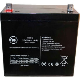 AJC® Interstate DCM0055U 12V 55Ah Wheelchair Battery AJC-D55S-M-0-127405