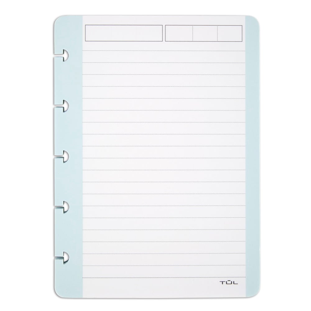 TUL Discbound Notebook Task Pad, 4in x 5-1/2in, 50 Sheets, Teal/White (Min Order Qty 29) MPN:TULNTPAD-MINI