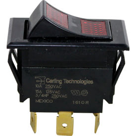 Switch 125/250V 10/15A Black W/Red Light For Vulcan 715112 00-715112