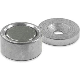 Master Magnetics Neodymium Latch Magnet NMLKIT2 - 6 Lbs. Pull Nickel - Chrome Plating NMLKIT2 - Pkg Qty 25