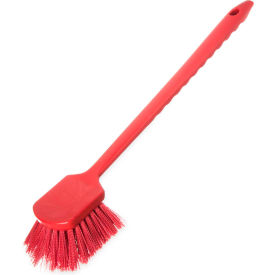 Carlisle Sparta 20 in. Utility Scrub Brush with Polyester Bristles Red 40501EC05 - Pkg Qty 6