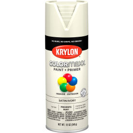Krylon® Colormaxx™ Paint & Primer 12 oz. Satin Ivory K05567007 - Pkg Qty 6