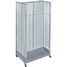 Global Approved 700432-CLR H-Shaped Pegboard Display 32