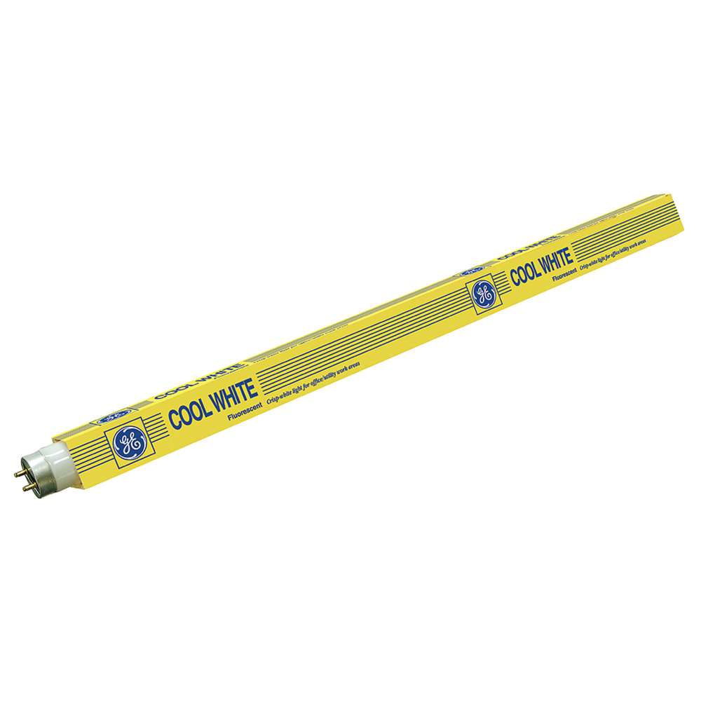 GE T8 Fluorescent 18in Tubes, 15 Watts, Cool White, Pack Of 6 MPN:10143