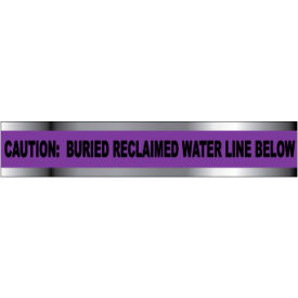 Detectable Underground Warning Tape - Caution Buried Reclaimed Water Line - 2