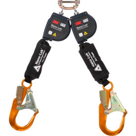 3M DBI-SALA Nano-Lok Twin-Leg Arc Flash Self-Retracting Lifeline Web & Aluminum Rebar Hook 8'L 7012818561