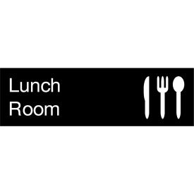 Engraved Sign - Lunch Room - Black EN13BK