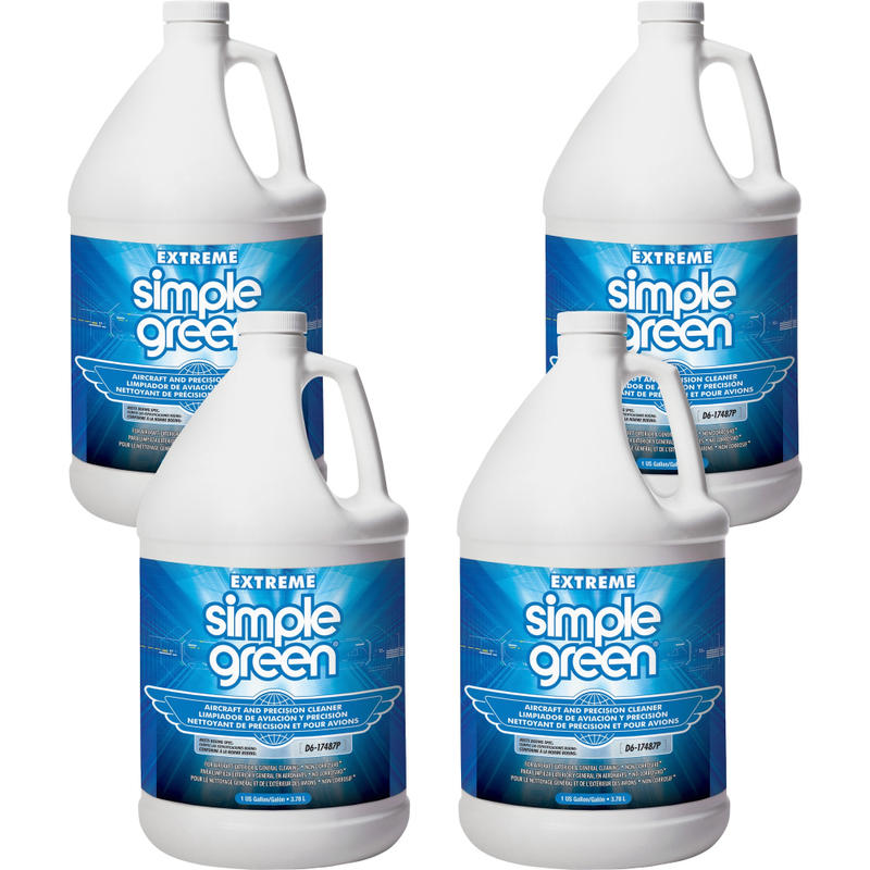 Simple Green Extreme Aircraft/Precision Cleaner - 1 gal - Unscented - 4 / Carton - Clear MPN:13406CT