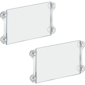 Global Approved 106615 Acrylic Sign Holder W/ Suction Cups 11