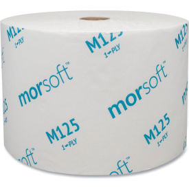 Morcon Tissue Small Core Bath Tissue Septic Safe 1-Ply White 2500 Sheets/Roll 24 Rolls/Case M125