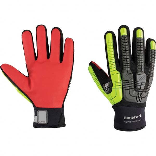 Cut & Abrasion-Resistant Gloves: Size L, ANSI Cut A6, Rubber, Polyester Blend MPN:43-612BY/9L