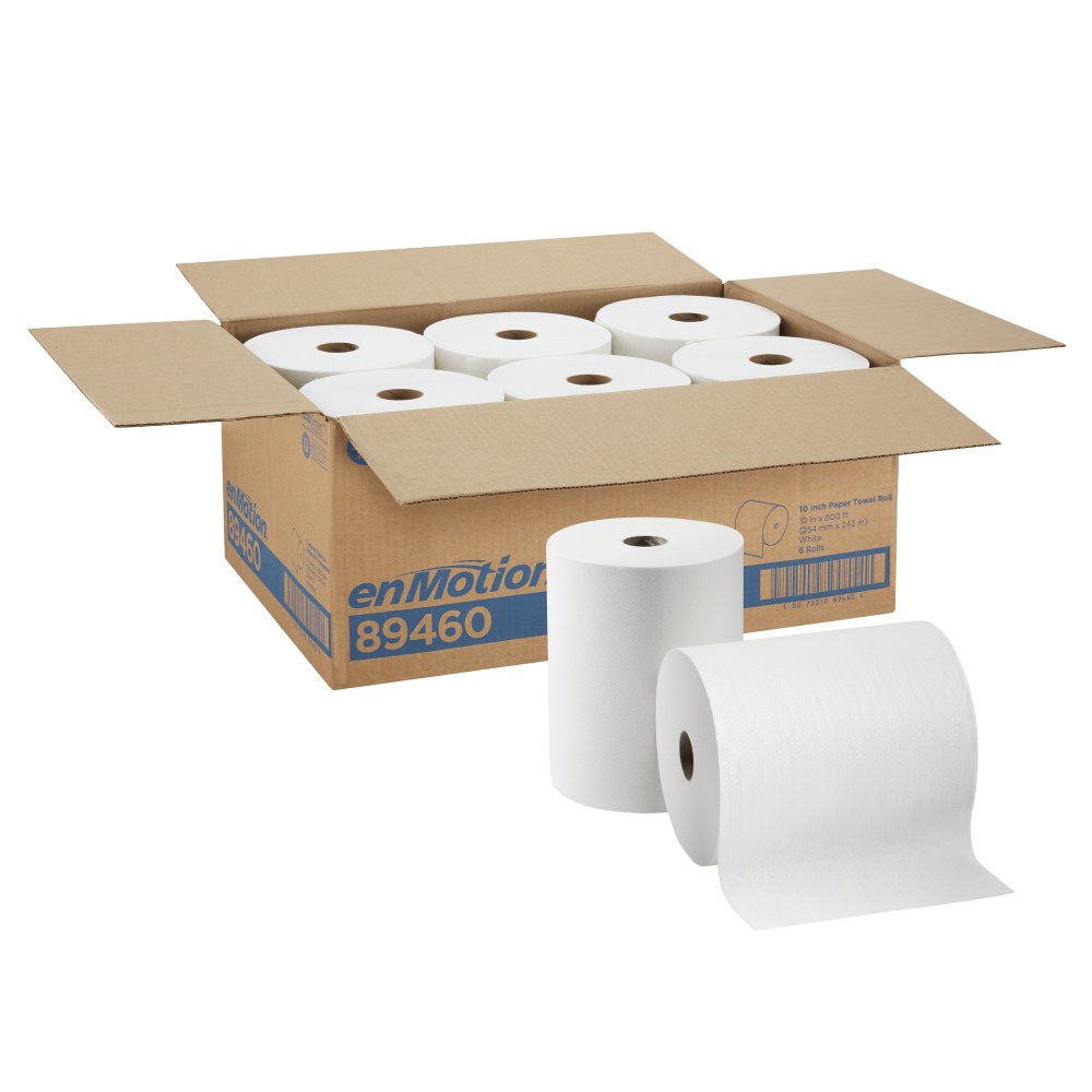 enMotion by GP PRO 1-Ply Paper Towels, 800ft Per Roll, Pack Of 6 Rolls MPN:89460