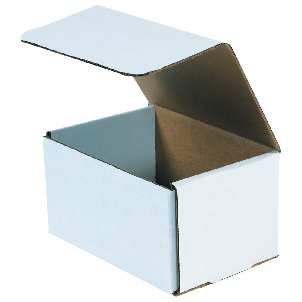 Partners Brand Corrugated Mailers 8in x 6in x 5in, White, Bundle of 50 MPN:M865