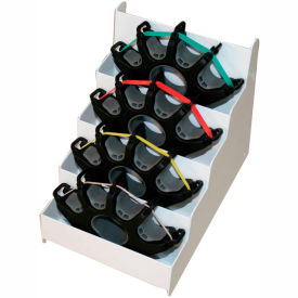 CanDo® Digi-Extend® Hand Exerciser Set 4 Exercises with 64 Bands and Metal Rack 10-0757