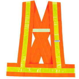 Ergodyne® 27019 GloWear® 8140BA Type O Class 1 Breakaway Sash Orange 3XL+ 27019*****##*