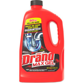 Drano® Max Gel Clog Remover Bleach Scent 80 Oz. Bottle 6/Carton SJN694772CT