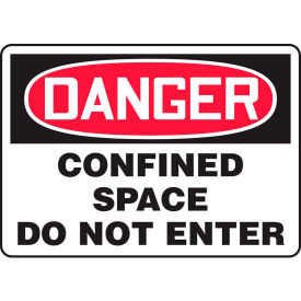 Accuform MCSP006VA Danger Sign Confined Space Do Not Enter 10
