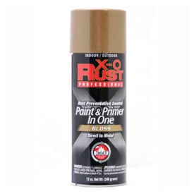 X-O Rust 12 oz. Aerosol Rust Preventative Paint & Primer In One Bronze Gloss - 125798 125798