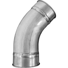 US Duct Clamp Together 45°Tubed Elbow 1.5 CLR 3