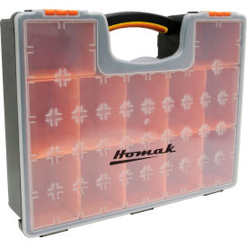 Homak HA01112425 Plastic Organizer With 12 Removable Bins 16-1/2